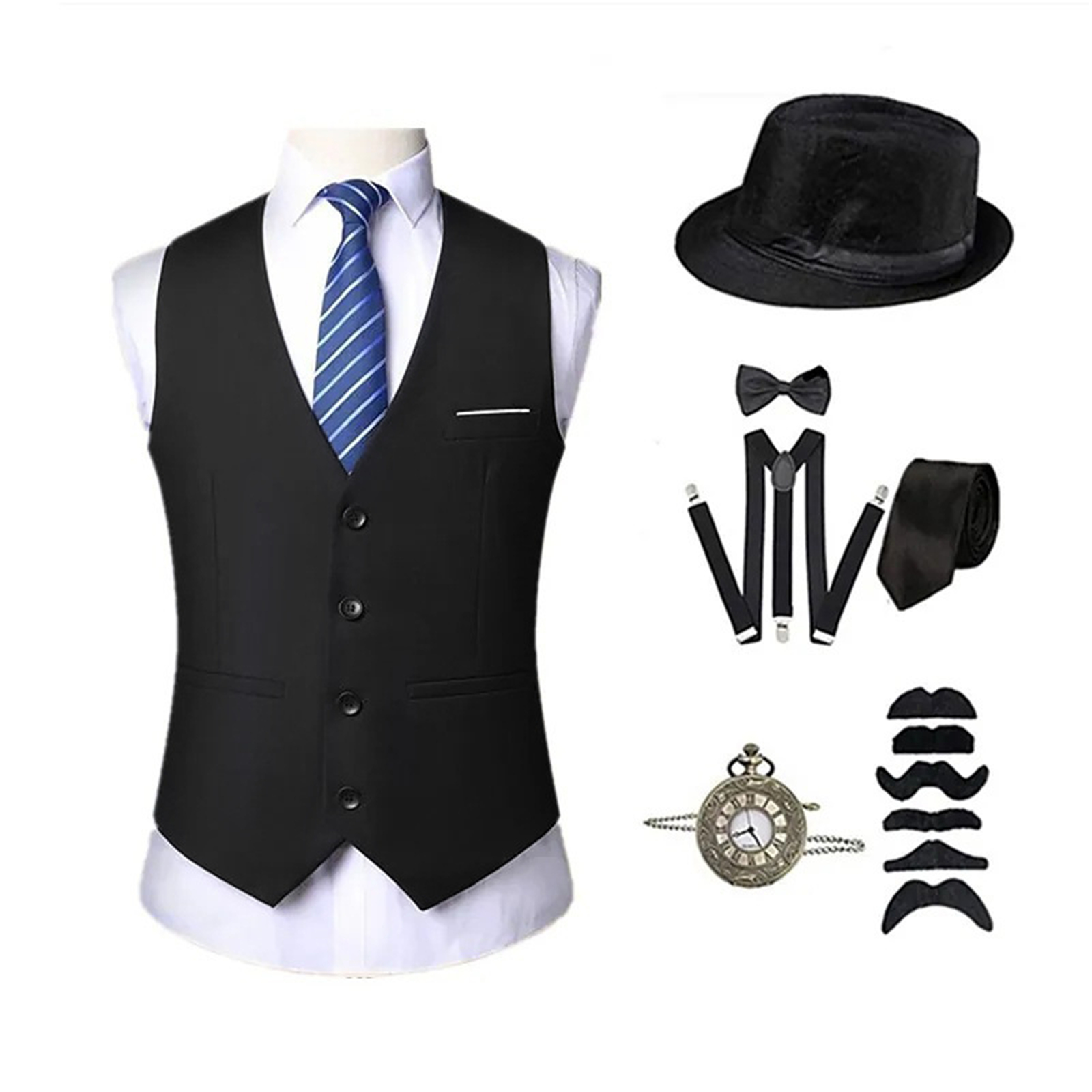 AwwwCos Mens 1920s Retro Costu - đánh giá và giá Men'S Accessories In The 1920S