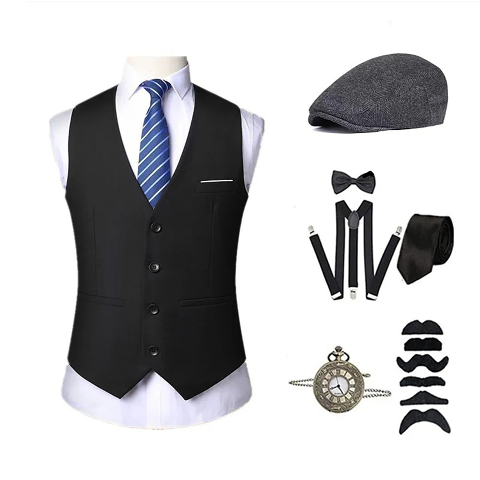 AwwwCos Mens 1920s Retro Costu - đánh giá và giá Men'S Accessories In The 1920S