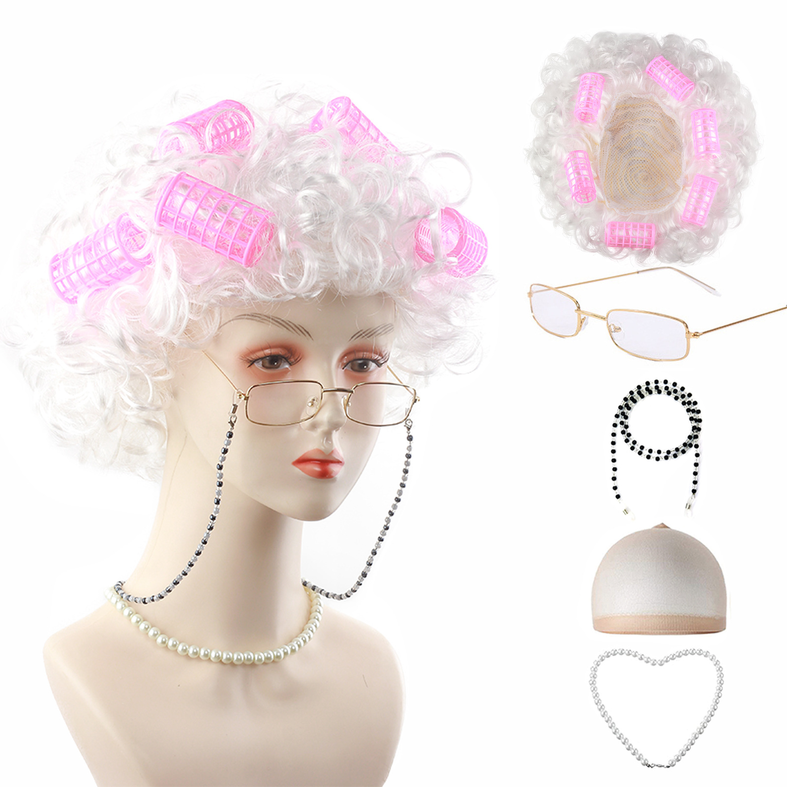 6 Pieces Old Lady Costume Set  - đánh giá và giá Men'S Accessories In The 1920S