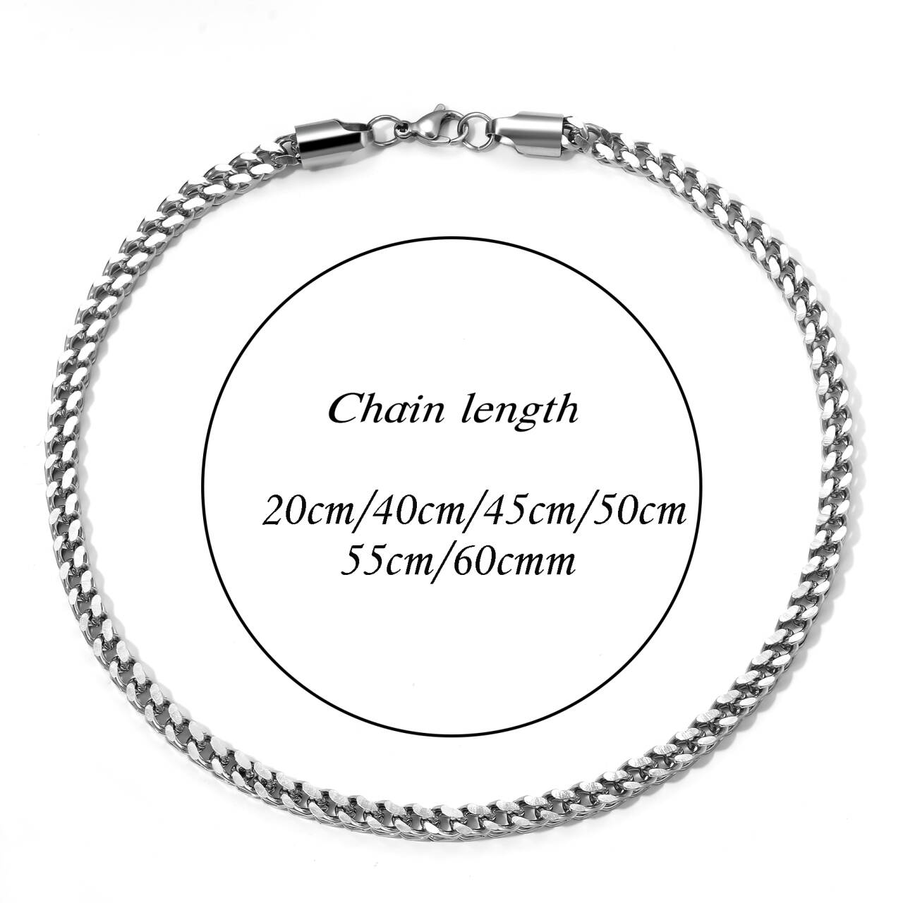 Stainless Steel Link Wheat Bra - đánh giá và giá Men Accessories Neck Chain