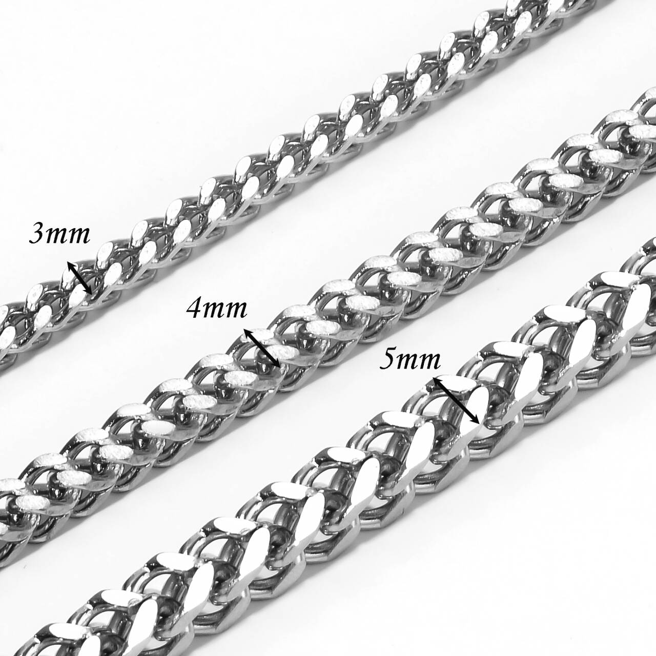 Stainless Steel Link Wheat Bra - đánh giá và giá Men Accessories Neck Chain