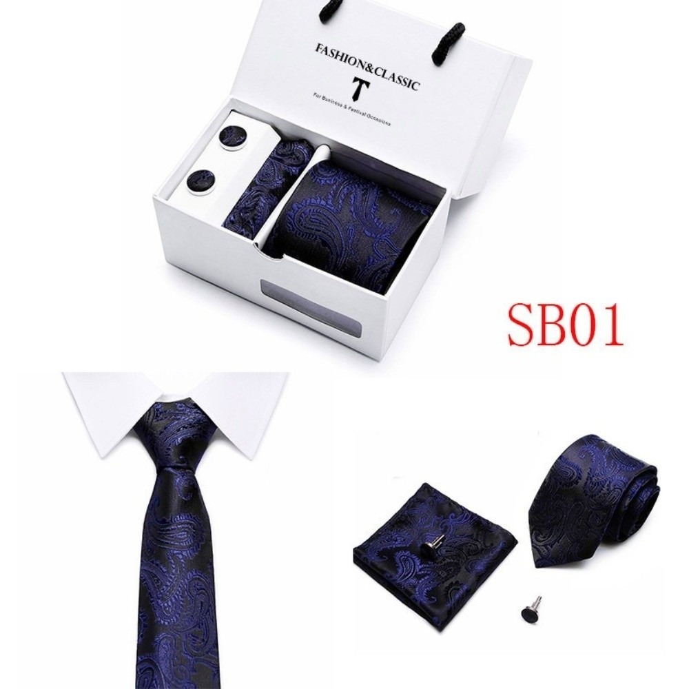 Luxury Woven Silk Jacquard Nec - đánh giá và giá Neck Tie Set Box