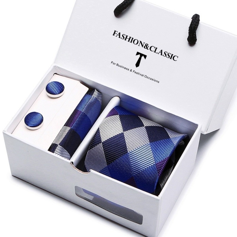 Luxury Woven Silk Jacquard Nec - đánh giá và giá Neck Tie Set Box