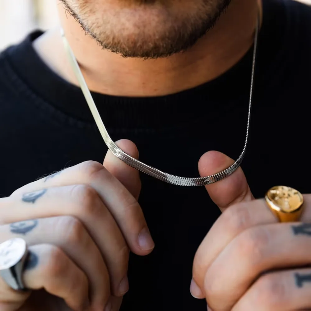 Stainless Steel Snake Chain Ne - đánh giá và giá Men Accessories Neck Chain