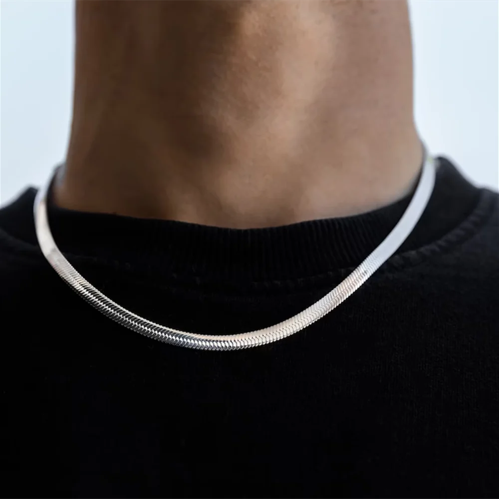 Stainless Steel Snake Chain Ne - đánh giá và giá Men Accessories Neck Chain